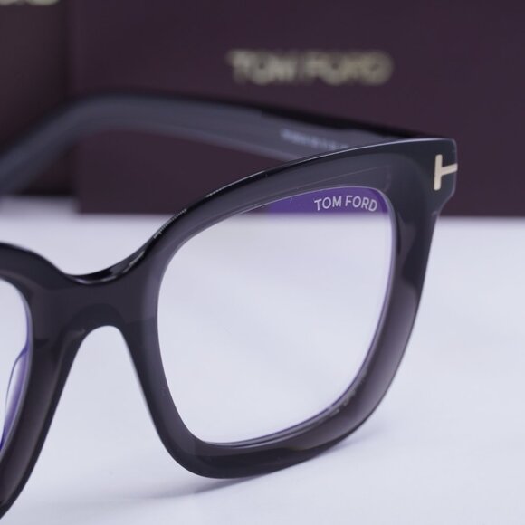 Tom Ford FT5880-B 020 Square Eyeglasses 51mm - Grey/Clear Blue Light Block - Picture 2 of 10